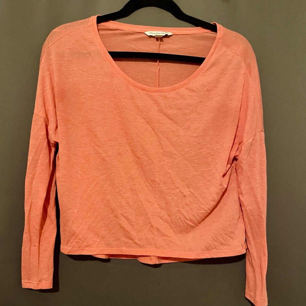 Pink long sleeve shirt